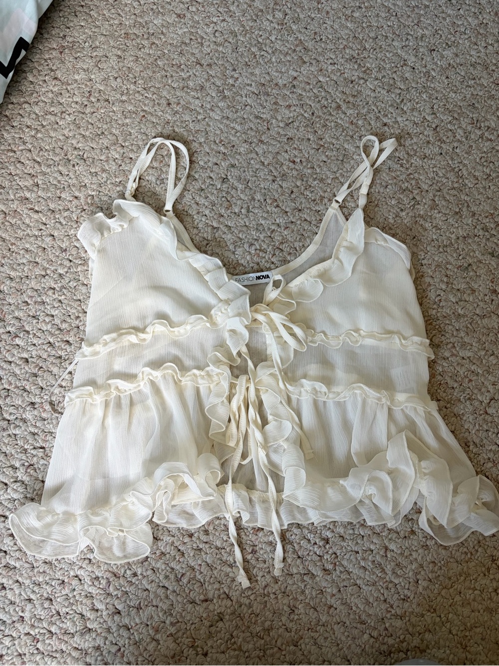 Fashion nova sheer tank top